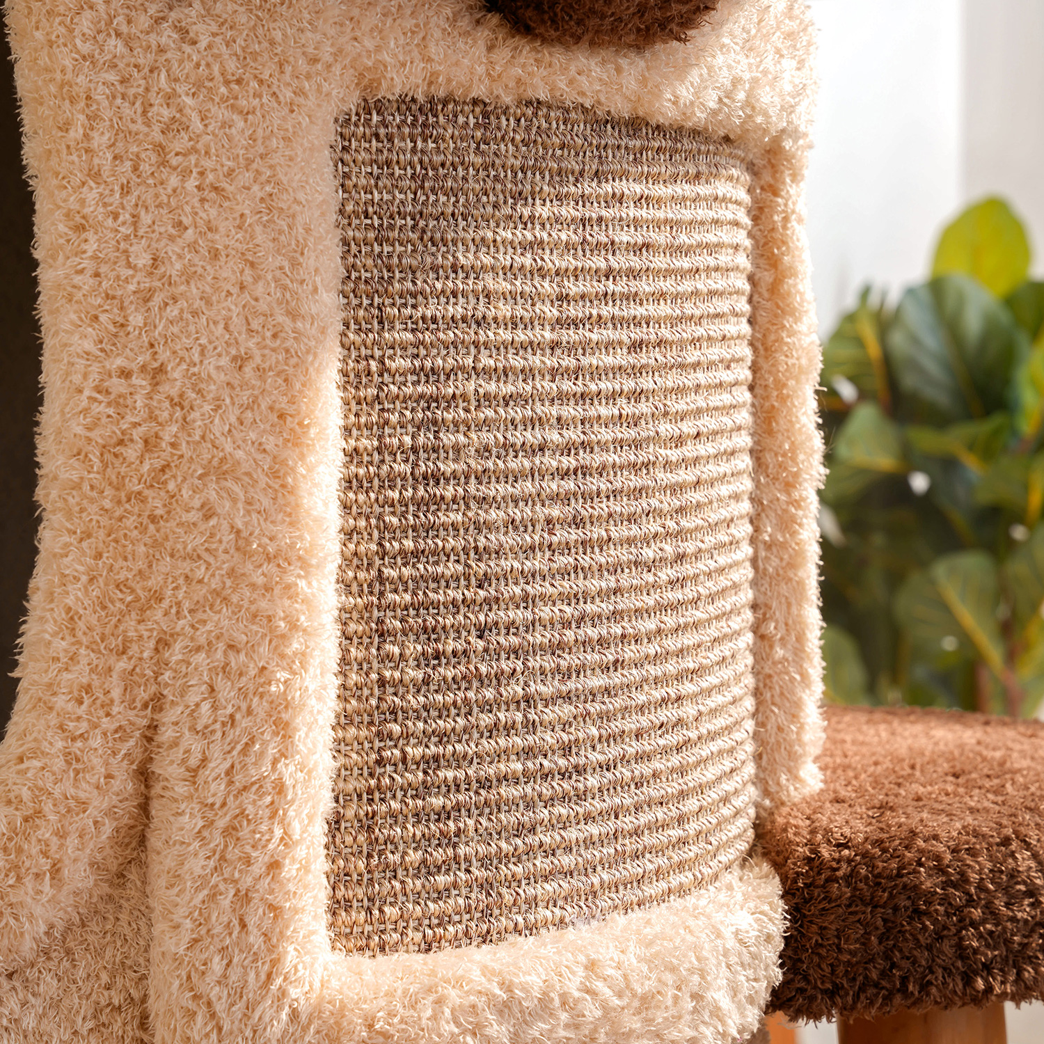 69'' H Solid Wood Cat Tree