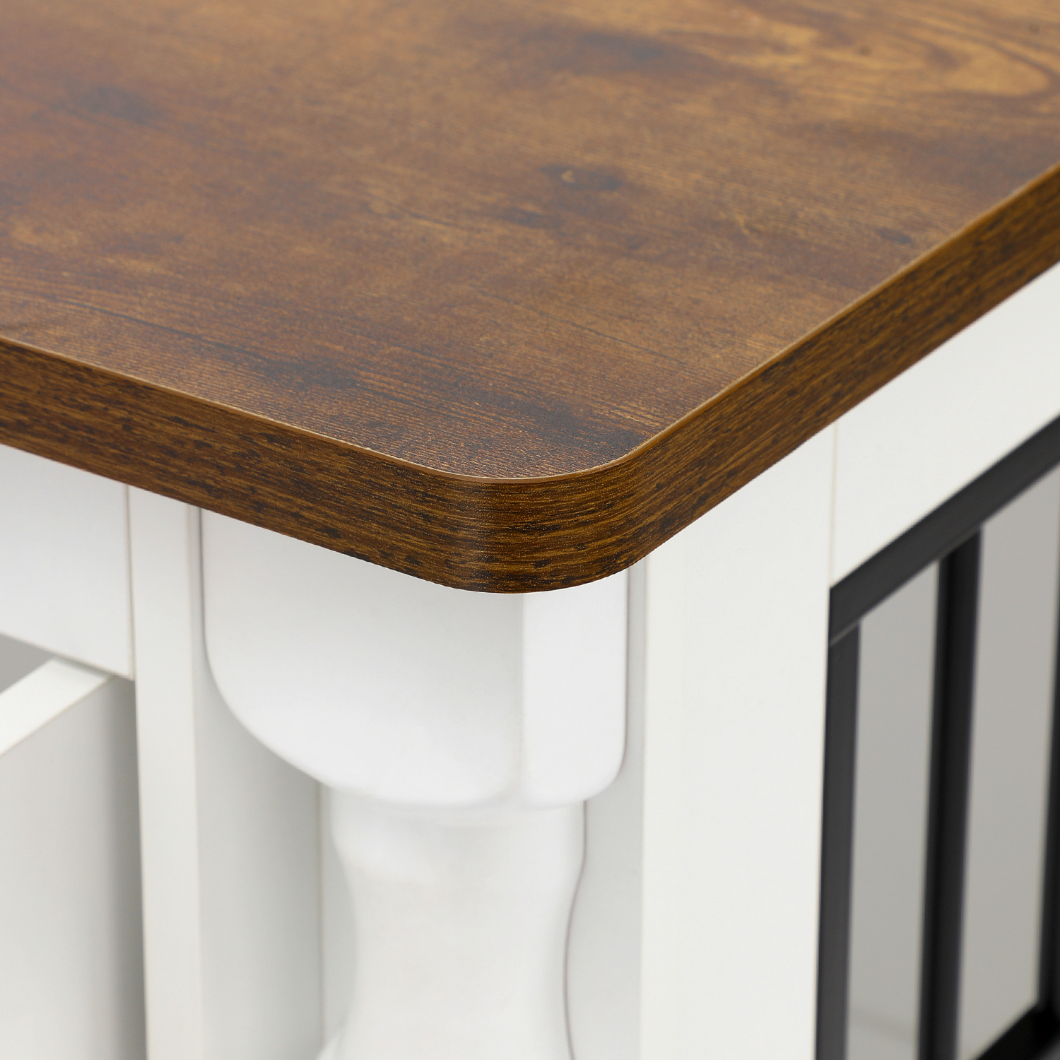 43"W/47"W Roman Column Dog Crate with Dual Lockable Doors