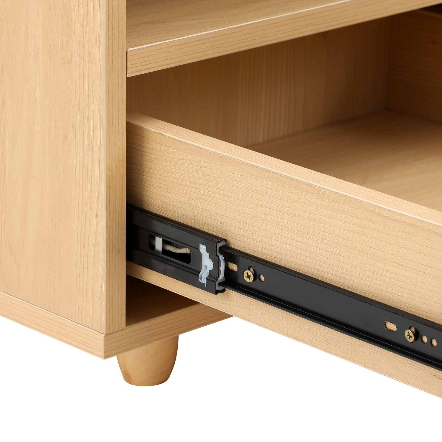 4 Legs Contrasting Color Pet-Friendly Coffee Table with Storage