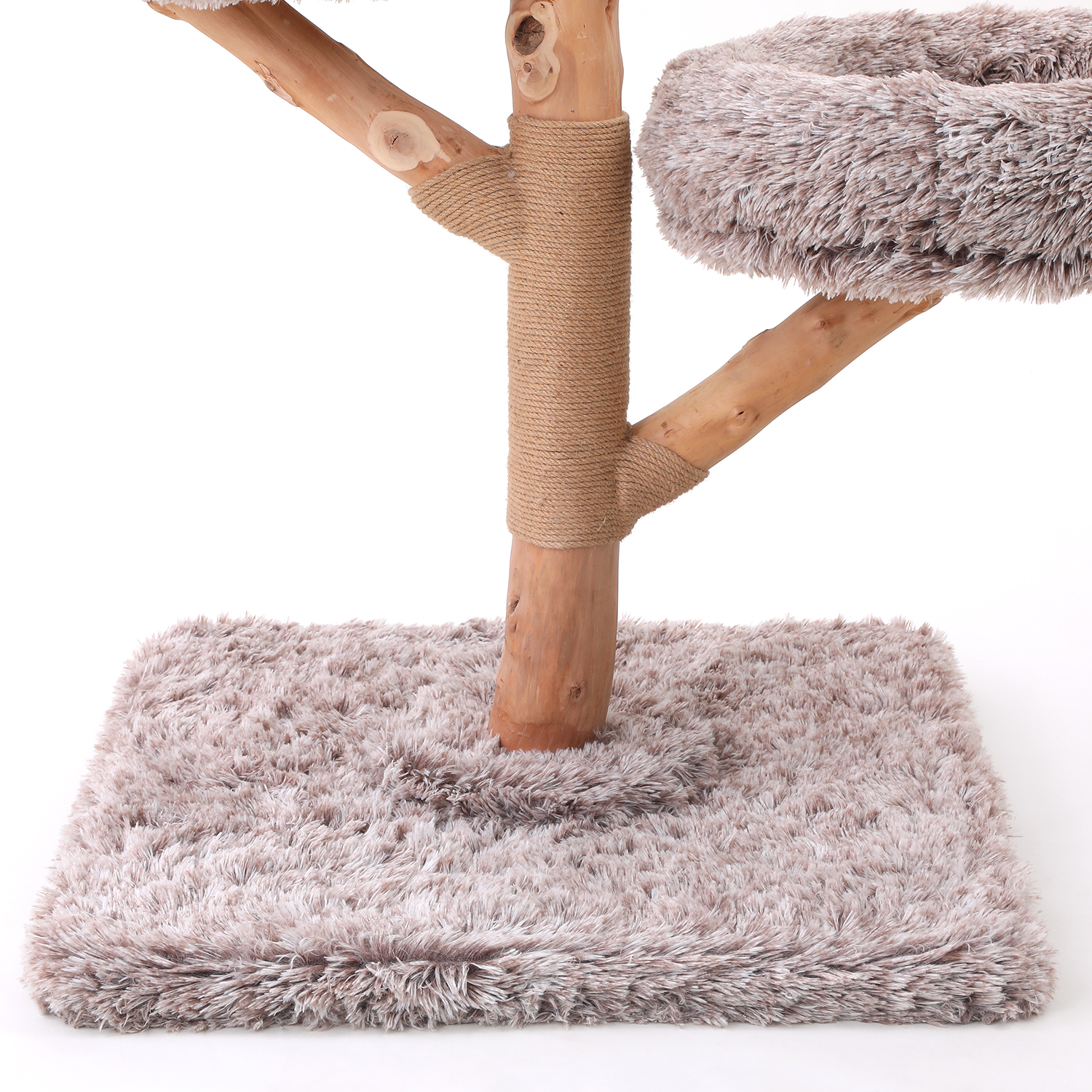 71" Solid Wood Cat Tree