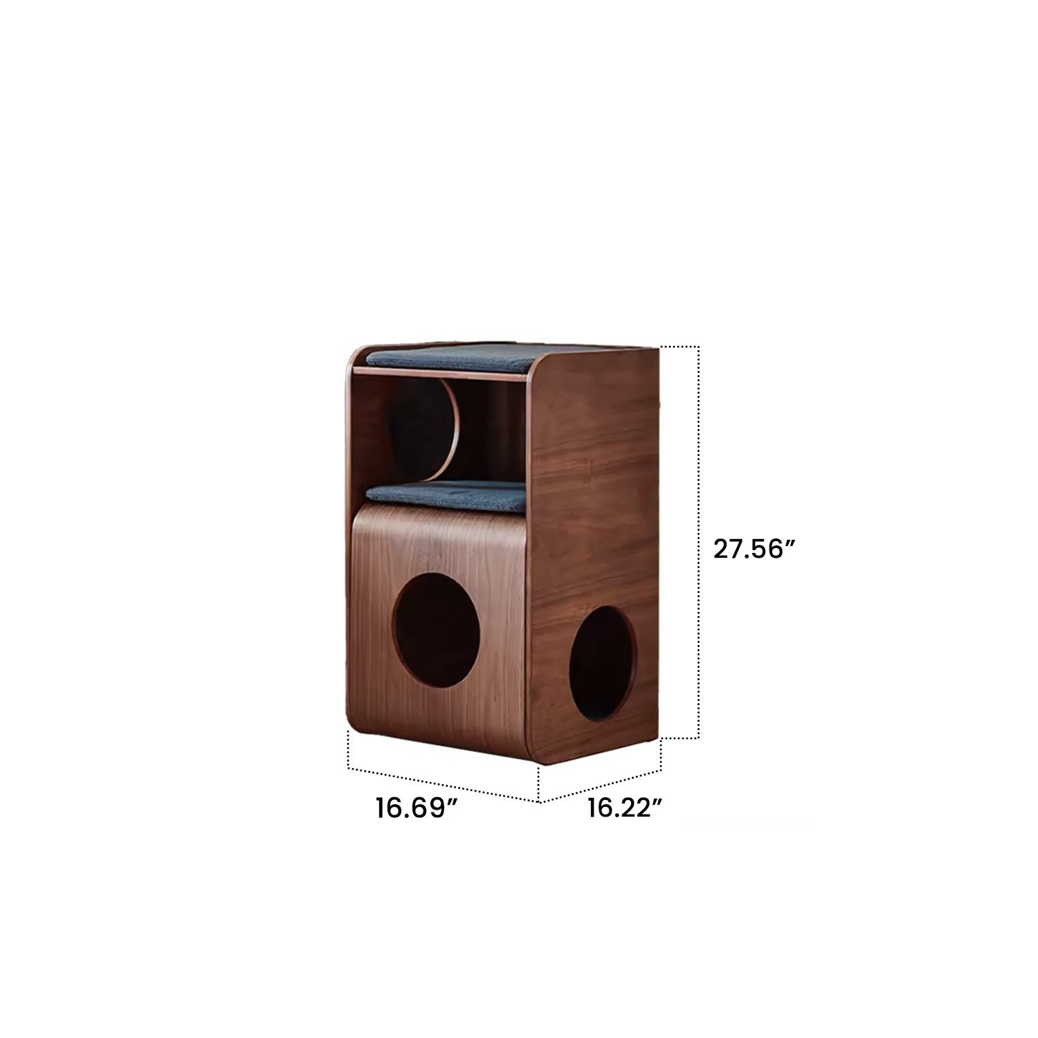 Black Walnut Pet Side Table