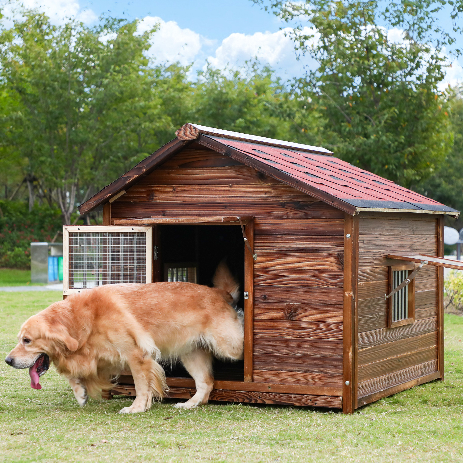 Solid Wood Dog House