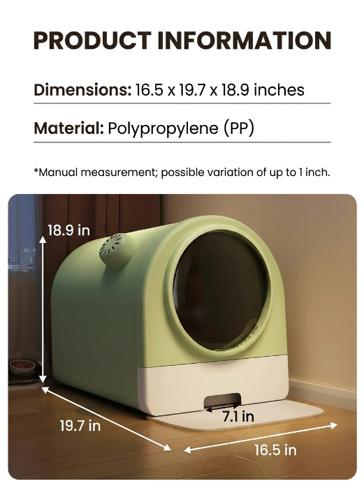 Extra Large Enclosed Cat Litter Box with Pull-Out Drawer, Spill-Proof Covered Litter Pan, Easy Clean Cat Toilet for Indoor Cats