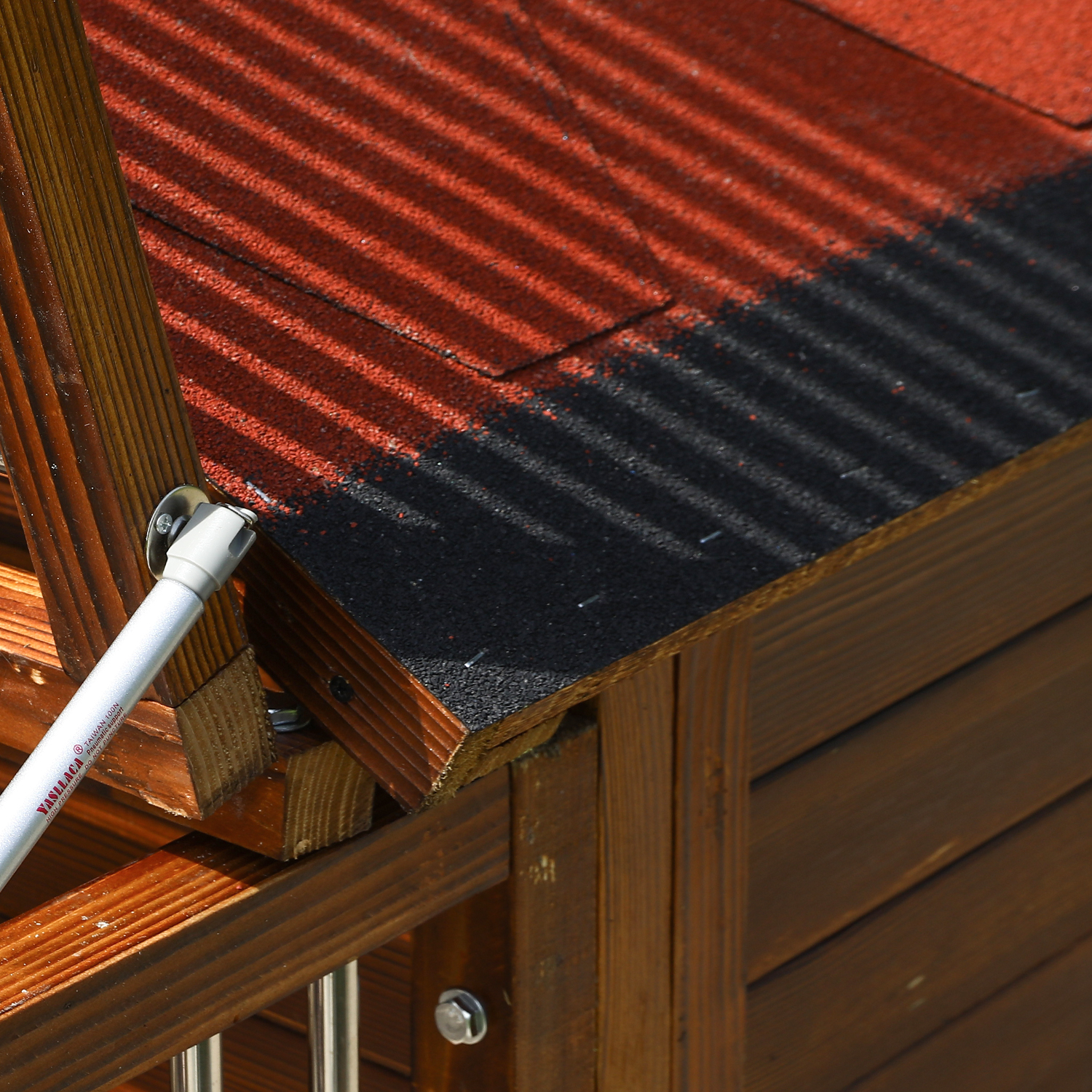 Luxury Solid Wooden Dog House with Fence