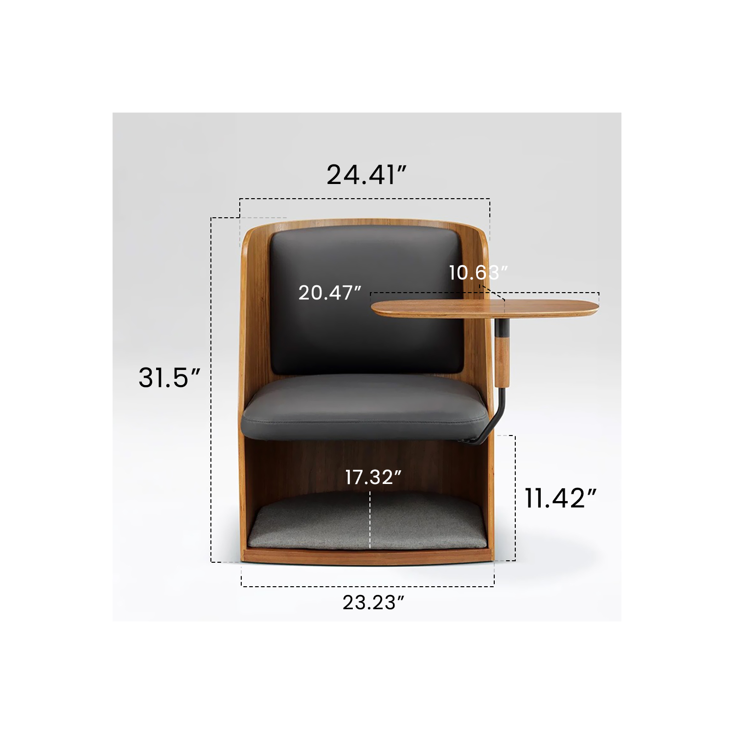 Black Walnut Human-Pet Shared Chair
