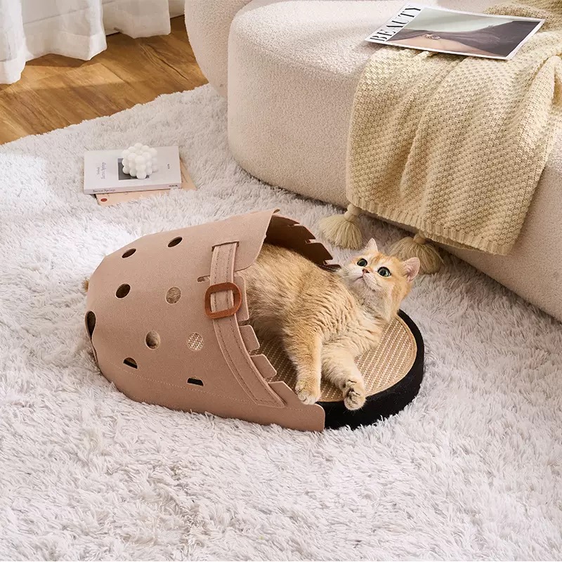 Birkenstock-Inspired Cat Scratcher Bed | Jute Cat Lounge