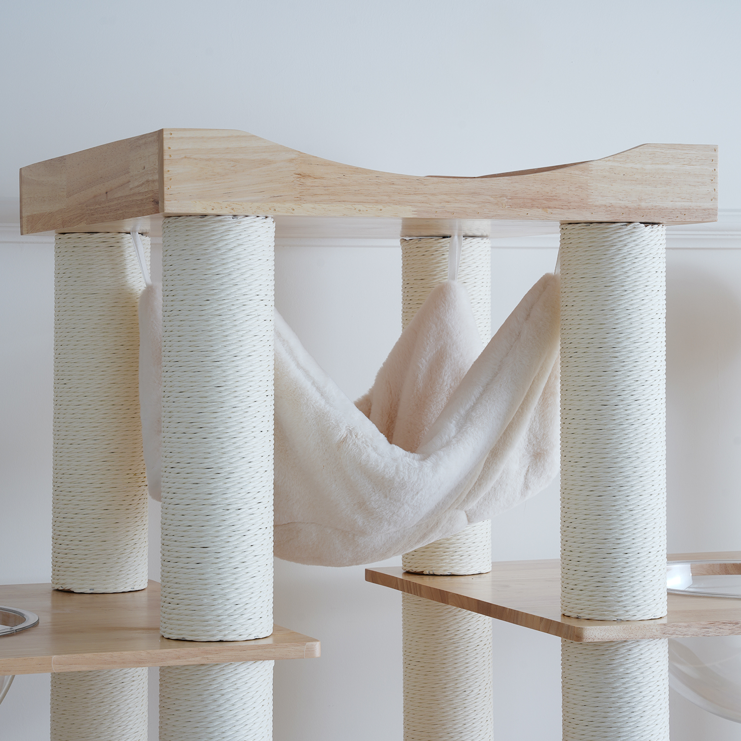 94'' H Large Solid Wood Cat Tree