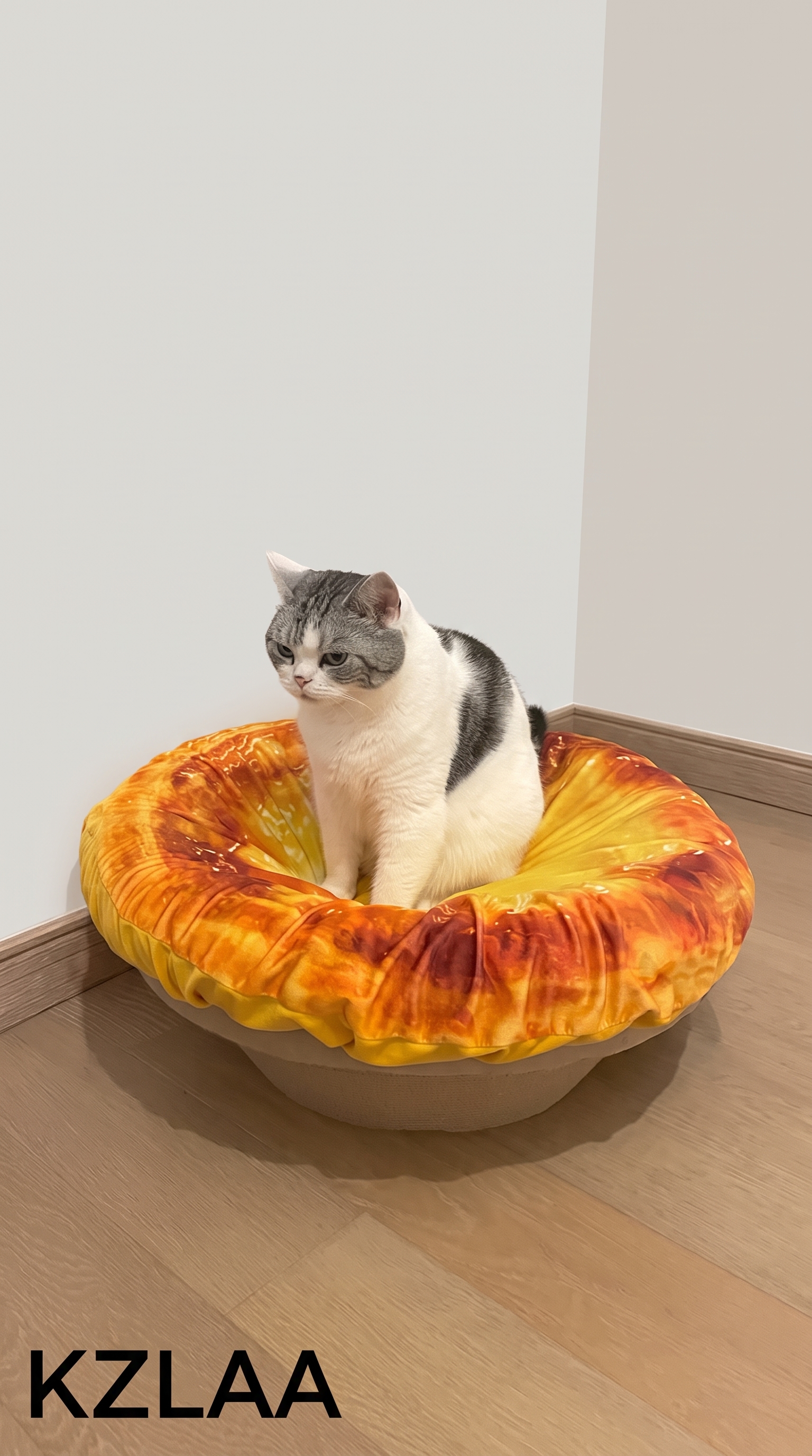 Cute Egg Tart Cat Bed & Scratcher – Removable All-Season Cat House