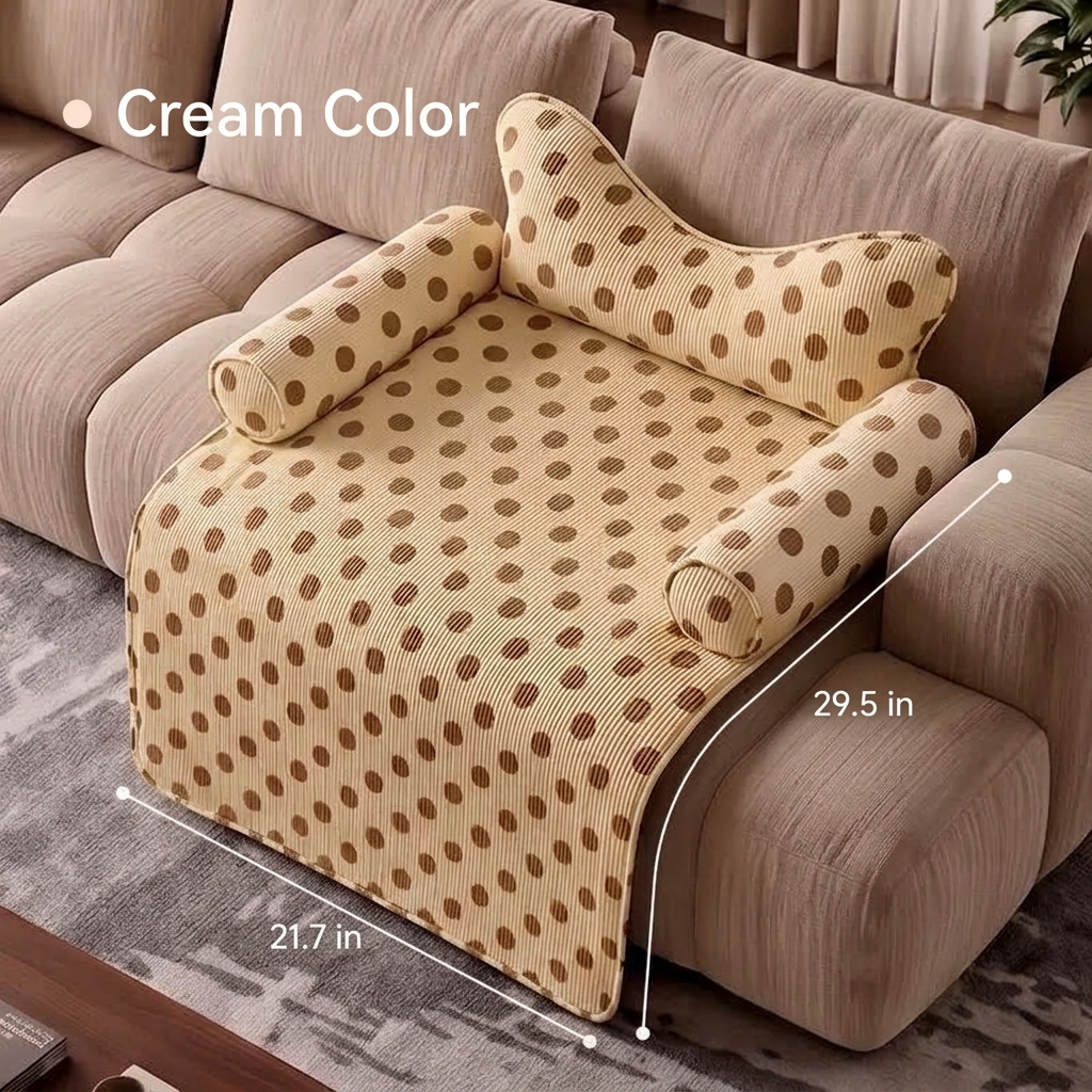Thick & Cozy Sofa-Style Pet Bed | Large Dog & Cat Cushion