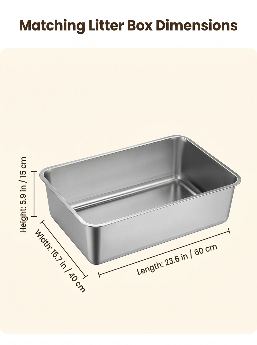 Modern Wooden Cat Litter Box Cabinet | Double Layer Hidden Litter Furniture with Anti-Tracking Design for Large Cats