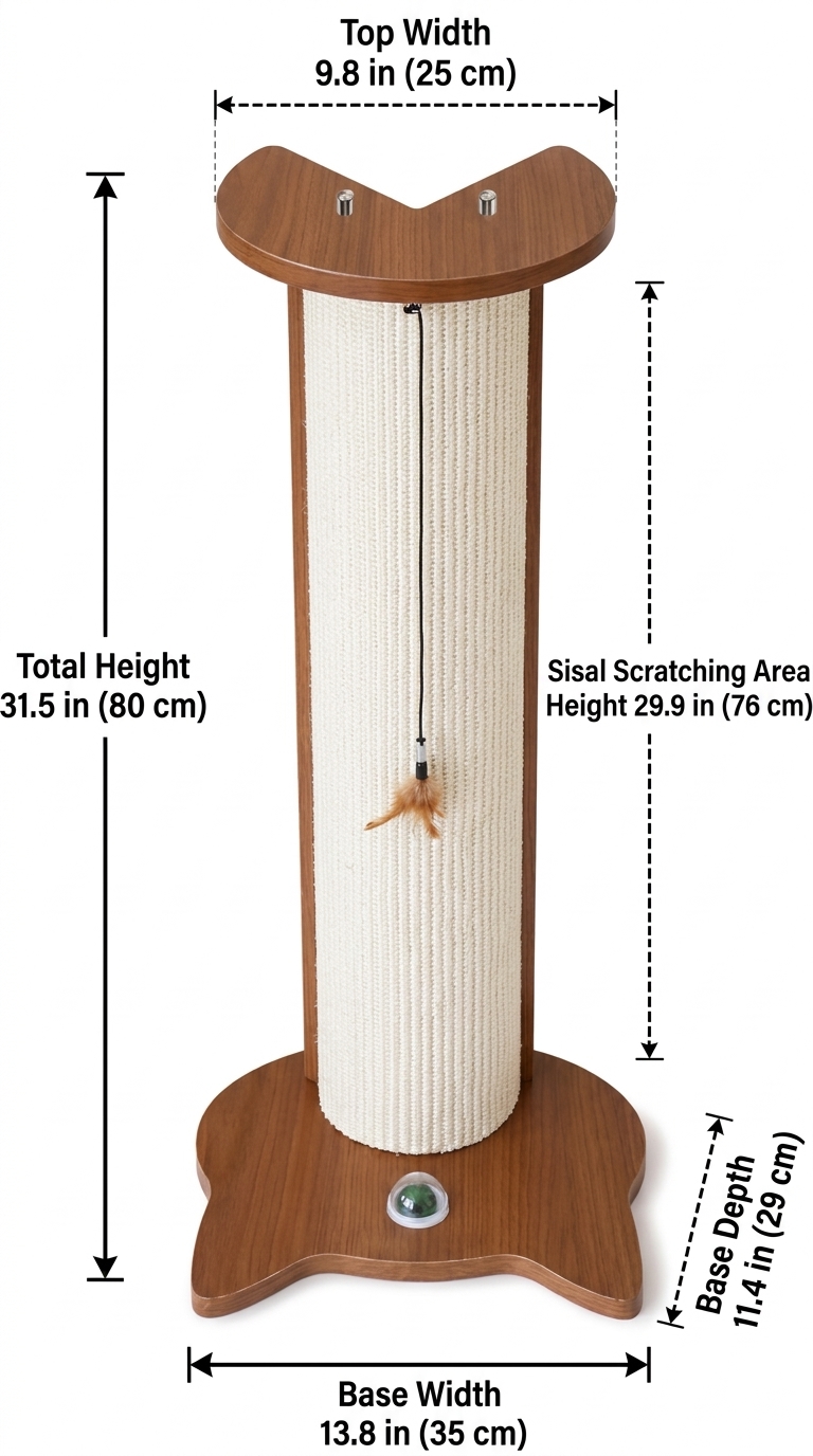 Corner Cat Scratcher for Wall & Furniture Protection | Natural Sisal Cat Scratching Post for Indoor Cats
