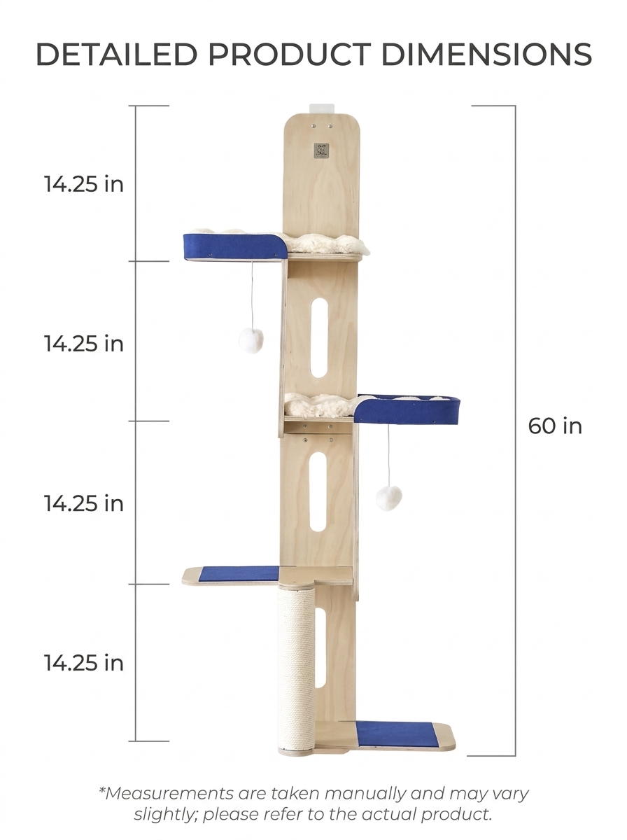 Over-the-Door Cat Climbing Tower – Space-Saving Cat Tree & Wall Perches