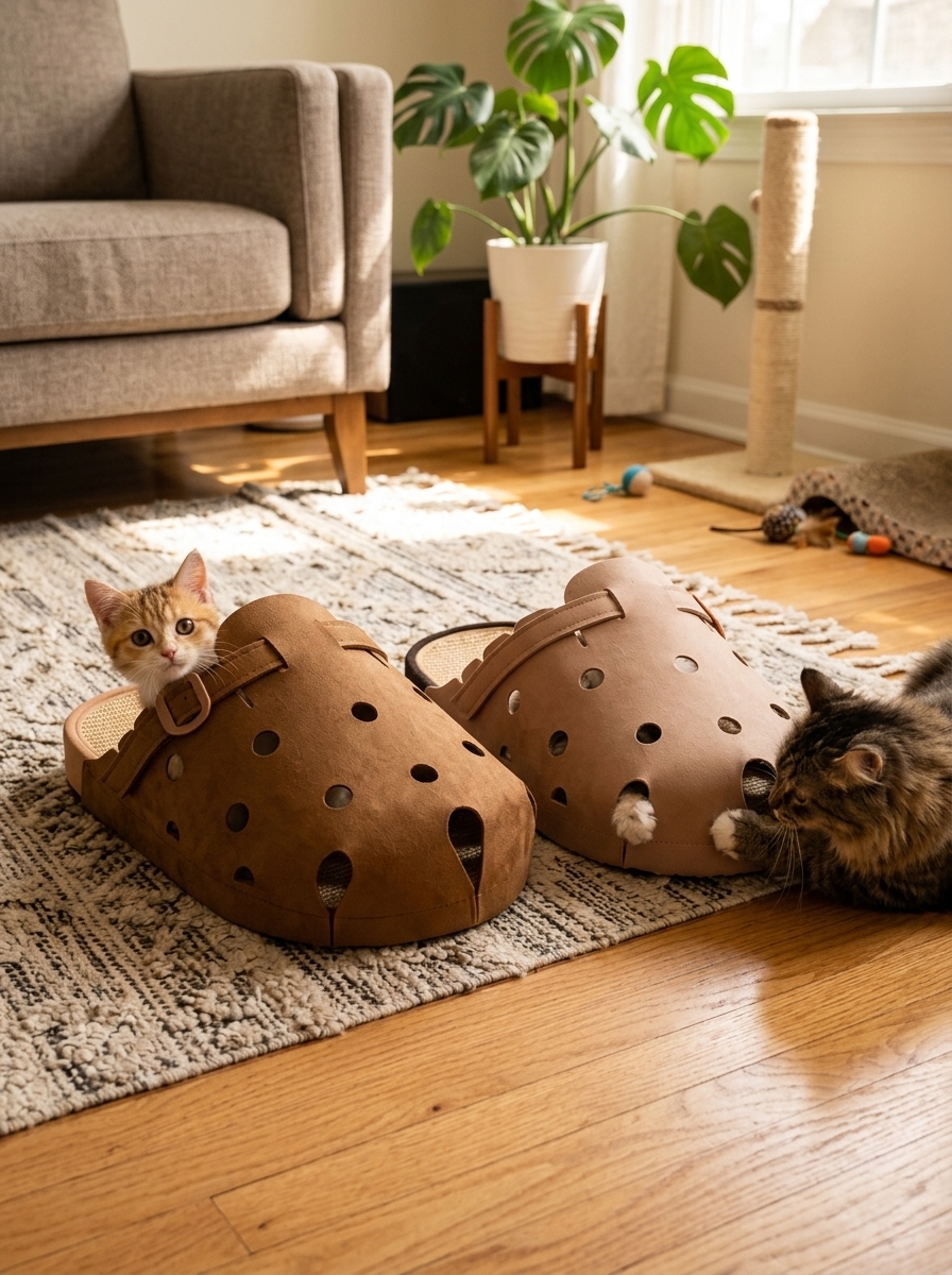 Birkenstock-Inspired Cat Scratcher Bed | Jute Cat Lounge