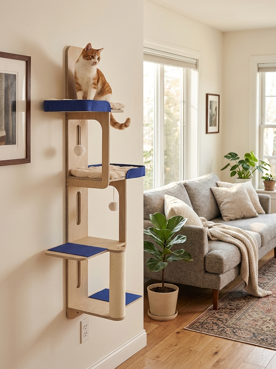 Over-the-Door Cat Climbing Tower – Space-Saving Cat Tree & Wall Perches