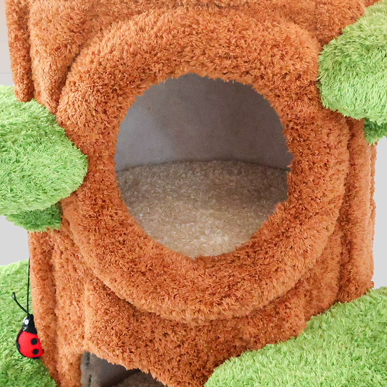 91" Solid Wood Large Cat Tree Tower Condo