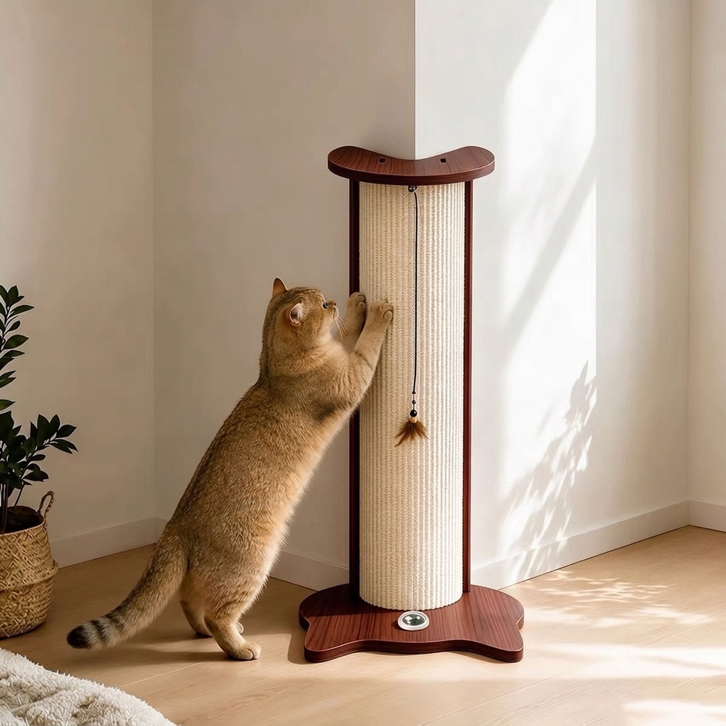 Corner Cat Scratcher for Wall & Furniture Protection | Natural Sisal Cat Scratching Post for Indoor Cats
