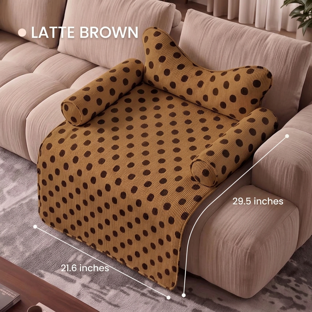 Thick & Cozy Sofa-Style Pet Bed | Large Dog & Cat Cushion