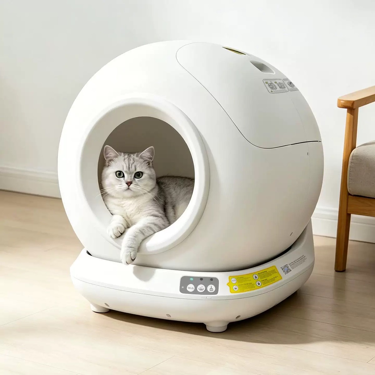 Automatic Self-Cleaning Cat Litter Box – Large Enclosed Smart Litter Box