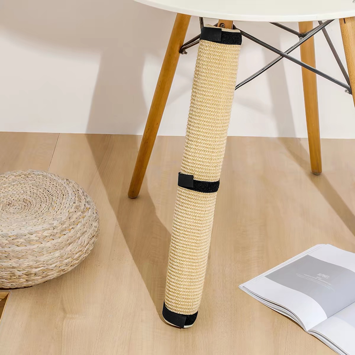 Sisal Cat Scratching Mat for Furniture Protection | Cat Scratch Pad for Sofa Legs & Table Legs | Natural Hemp Scratcher Toy