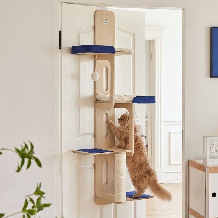 Over-the-Door Cat Climbing Tower – Space-Saving Cat Tree & Wall Perches