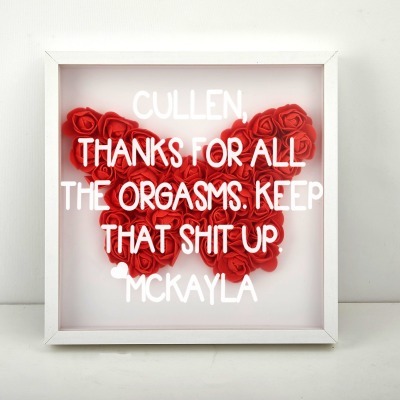 Butterfly Flower Shadow Box