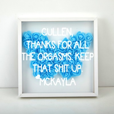 Butterfly Flower Shadow Box