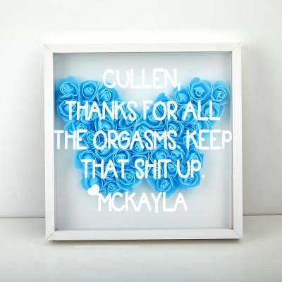 Butterfly Flower Shadow Box