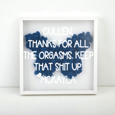 Butterfly Flower Shadow Box