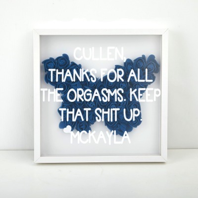 Butterfly Flower Shadow Box