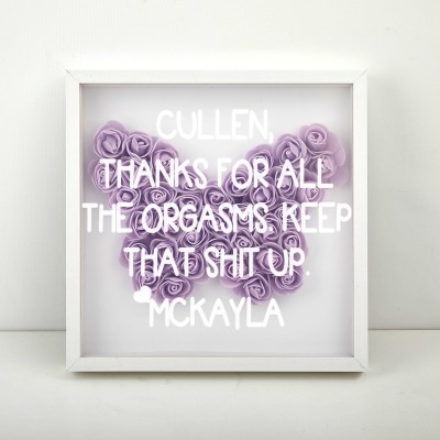 Butterfly Flower Shadow Box