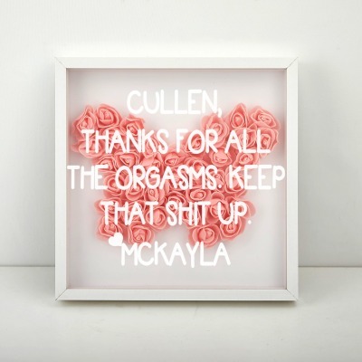 Butterfly Flower Shadow Box