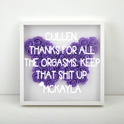 Butterfly Flower Shadow Box