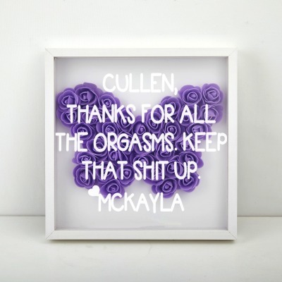 Butterfly Flower Shadow Box