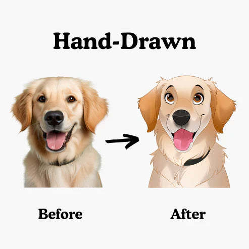 Personalized Forever Friends Portrait, Pet Art Night Light