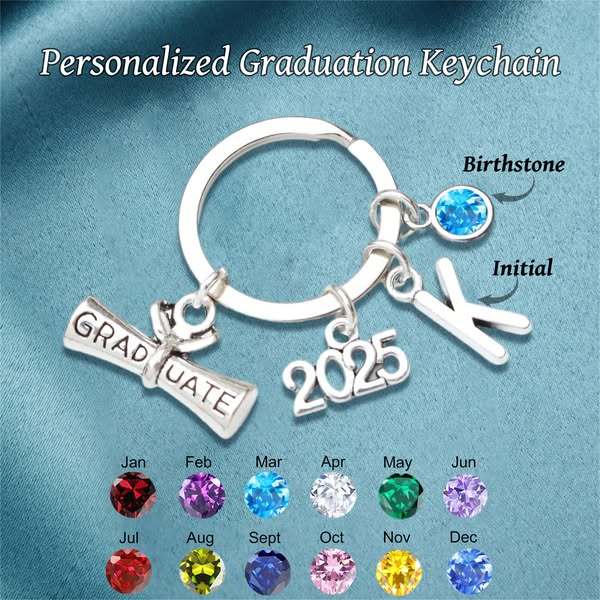 2025 Graduation Keychain - Personalised Gift Keepsake, Gift for Graduates