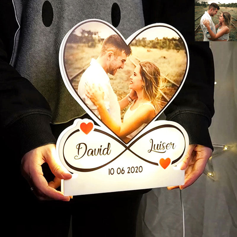 Personalized Infinite Love Acrylic Night Light