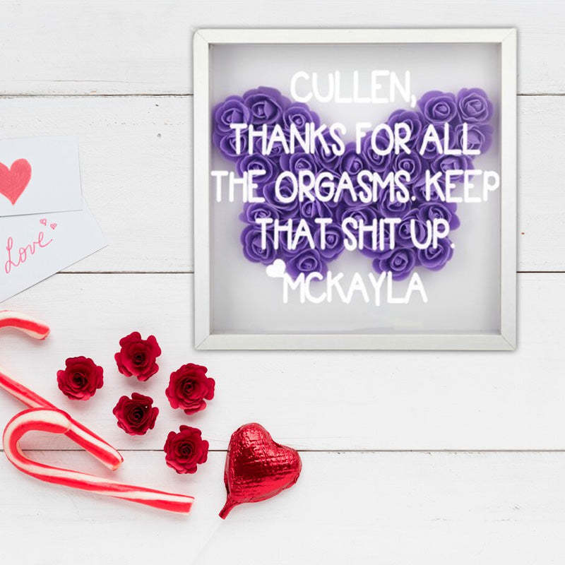 Butterfly Flower Shadow Box