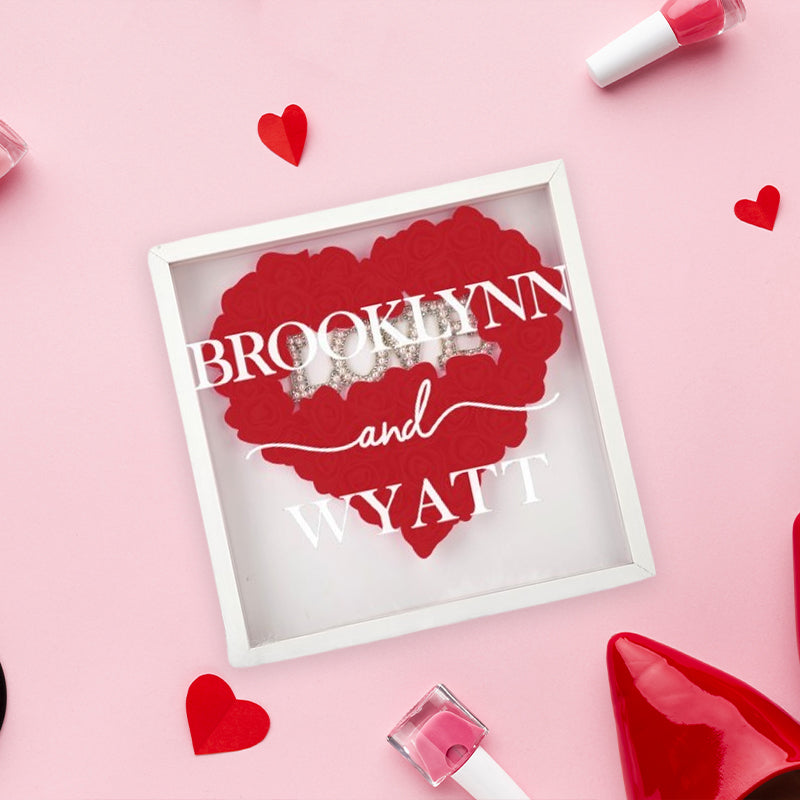 Love Flower Shadow Box