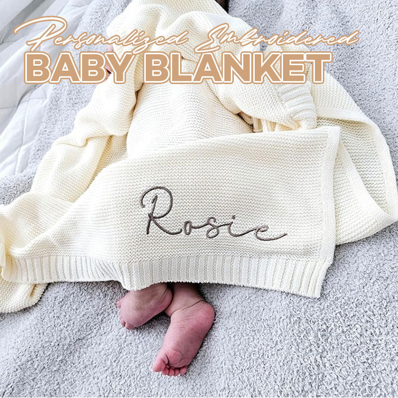 Personalized Embroidered Baby Blanket
