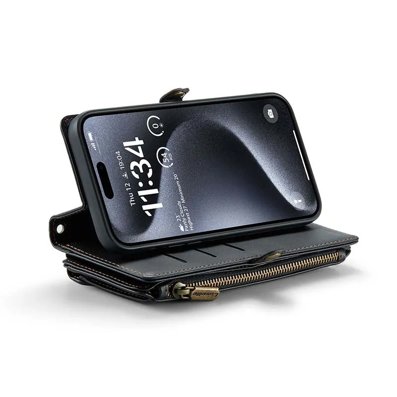 Personalised Monogram Card Holder Zipper Wallet Crossbody Phone Case