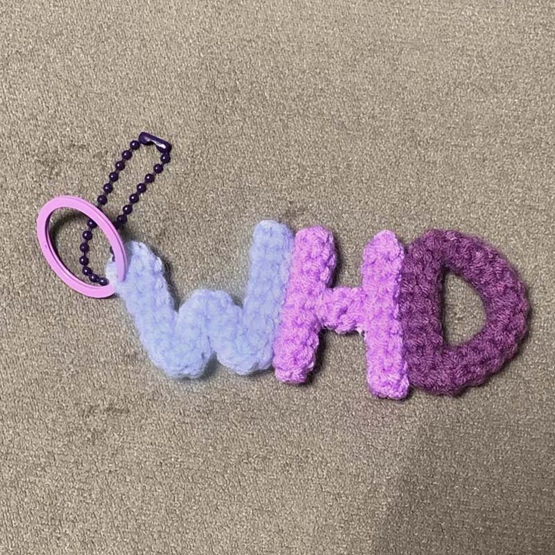 Customized Wool Name Letter Pendant