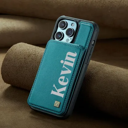 Personalised Monogram Card Holder Wallet Phone Case