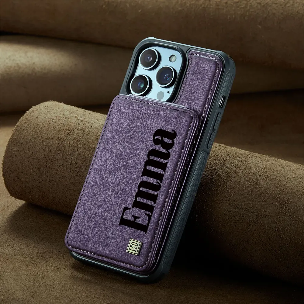 Personalised Monogram Card Holder Wallet Phone Case