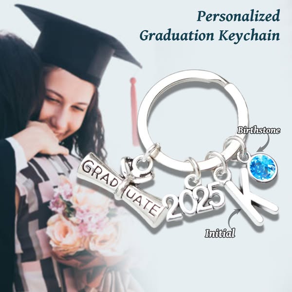 2025 Graduation Keychain - Personalised Gift Keepsake, Gift for Graduates
