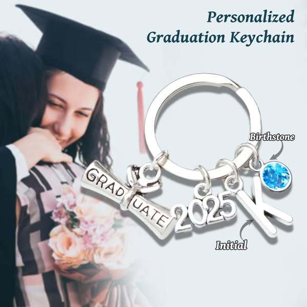 2025 Graduation Keychain - Personalised Gift Keepsake, Gift for Graduates