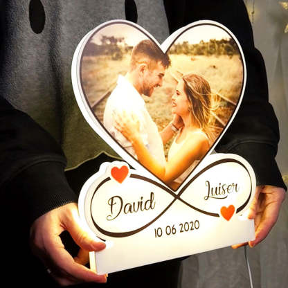 Personalized Infinite Love Acrylic Night Light