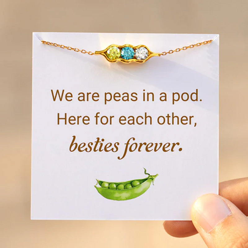 Peas in a Pod 2-6 Birthstone Pea Pod Bracelet