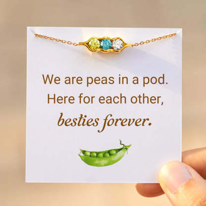 Peas in a Pod 2-6 Birthstone Pea Pod Bracelet