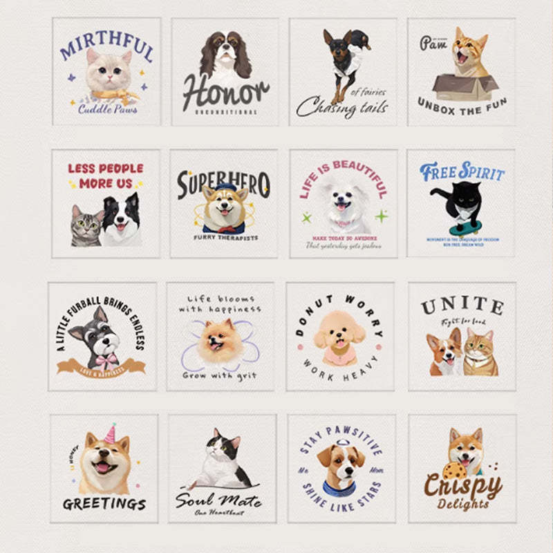 Personalized Cute Pet Canvas Bag - Valentine's Day Gift for Her Who Loves Pets