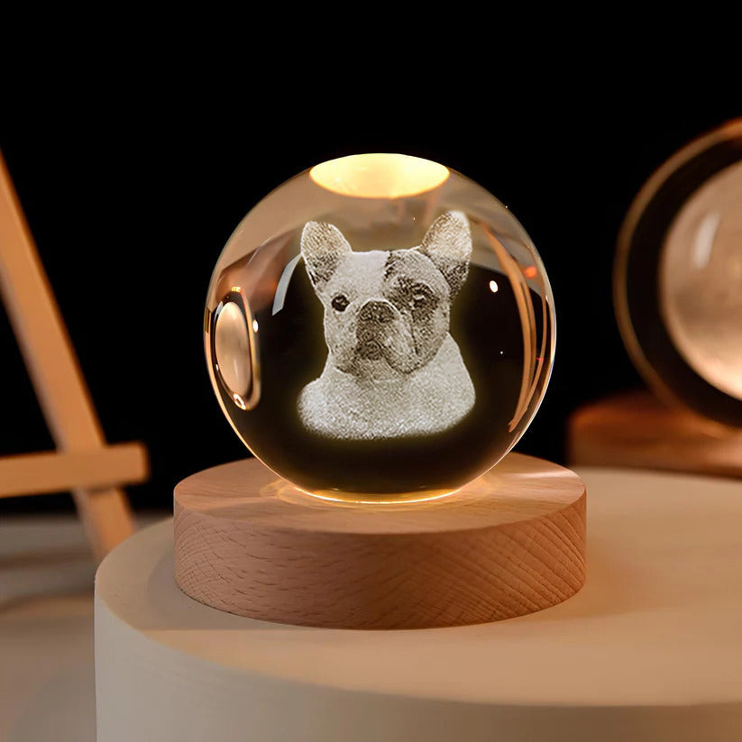 Personalized Memorial Crystal Ball